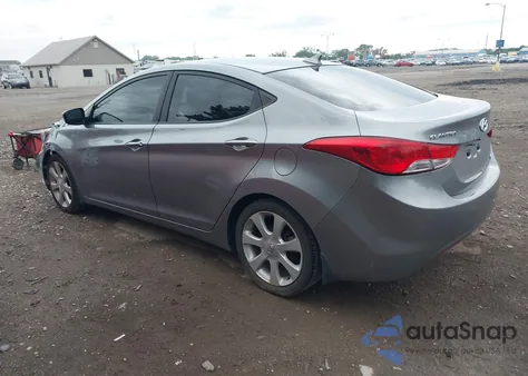 2013 Hyundai Elantra Limited from USA, damaged, VIN KMHDH4AEXDU946919